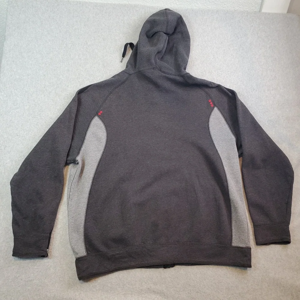 Air Jordan Men's Sweatshirt Sz XXL 2XL Gray Hoodie Jumpman Embroidered Full Zip